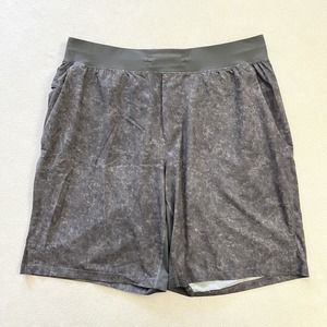 Lululemon Gravel Dust Asphalt Grey Multi 9" THE Short Linerless Drawstring XL